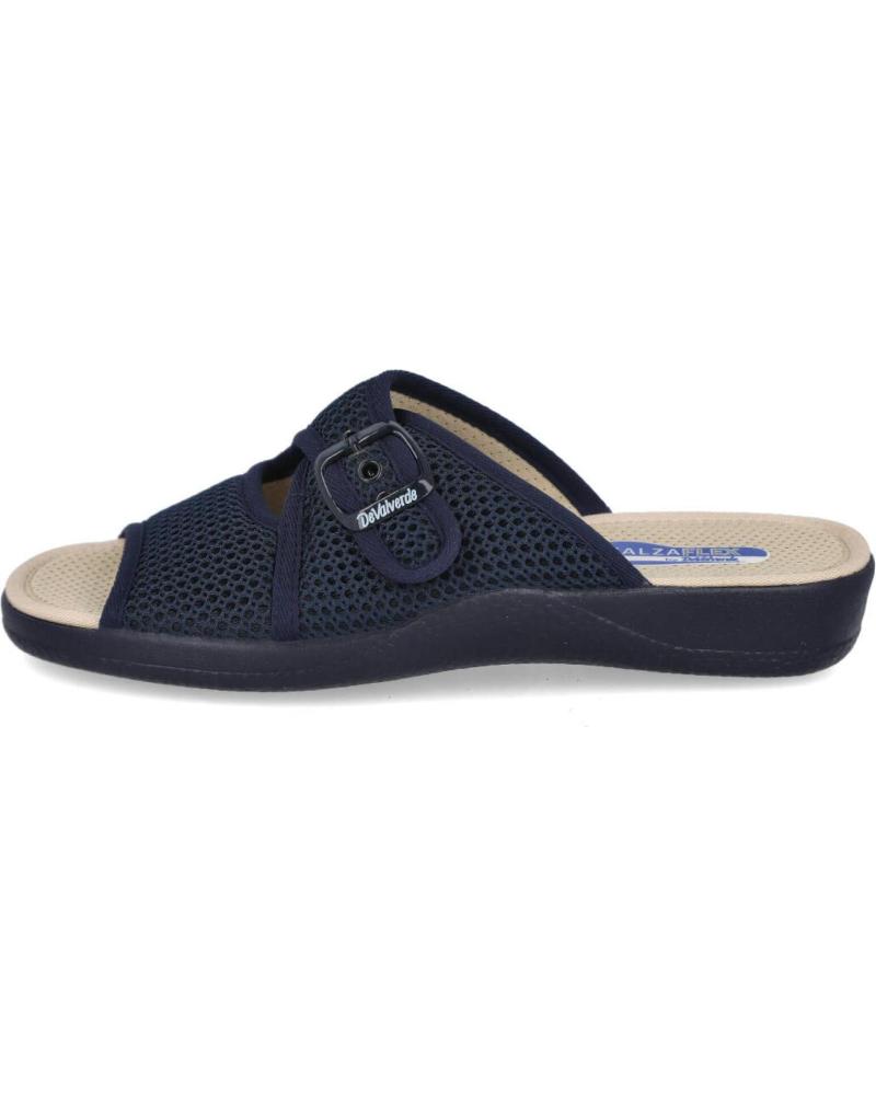 Calzado de casa de Mujer DEVALVERDE 1186 ZAPATILLAS DE CASA PARA MUJER AZUL