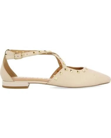 Zapatos de Mujer GIOSEPPO 72277-GARCON BAILARINAS DE PIEL COLOR OFF-WHITE CON PUNTA FI BEIGE