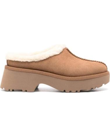 Sapatos de Mulher UGG ZUECOS W NEW HEIGHTS COZY CLOG MUJER CUERO MARRóN