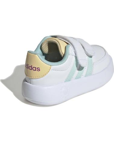 Sportivo per Bambina e Bambino ADIDAS BREAKNET 2 0 SHOES TODDLER SHOES BLANCO