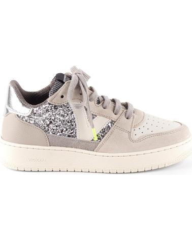 Deportivas de Mujer VICTORIA SNEAKERS 1258261 MADRID GLITTER PLATA