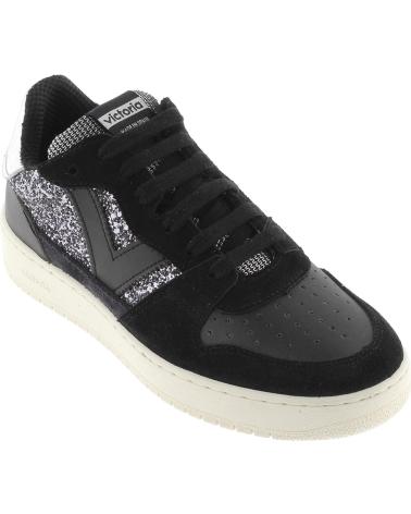 Deportivas de Mujer VICTORIA SNEAKERS 1258261 MADRID GLITTER NEGRO