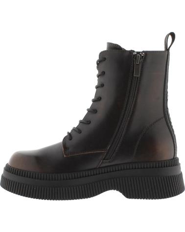 Botins de Mulher VICTORIA BOTAS 1301103 DUBLIN CORDONES EFECTO PIEL MARRON