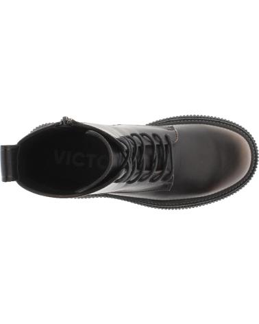 Botins de Mulher VICTORIA BOTAS 1301103 DUBLIN CORDONES EFECTO PIEL MARRON