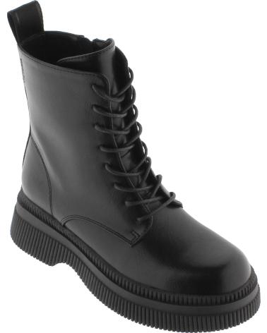 Botins de Mulher VICTORIA BOTAS 1301103 DUBLIN CORDONES EFECTO PIEL NEGRO