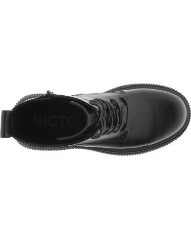 Botins de Mulher VICTORIA BOTAS 1301103 DUBLIN CORDONES EFECTO PIEL NEGRO