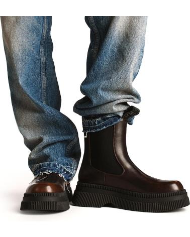 Stivaletti per Donna VICTORIA BOTAS 1301104 DUBLIN CHELSEA EFECTO PIEL MARRON