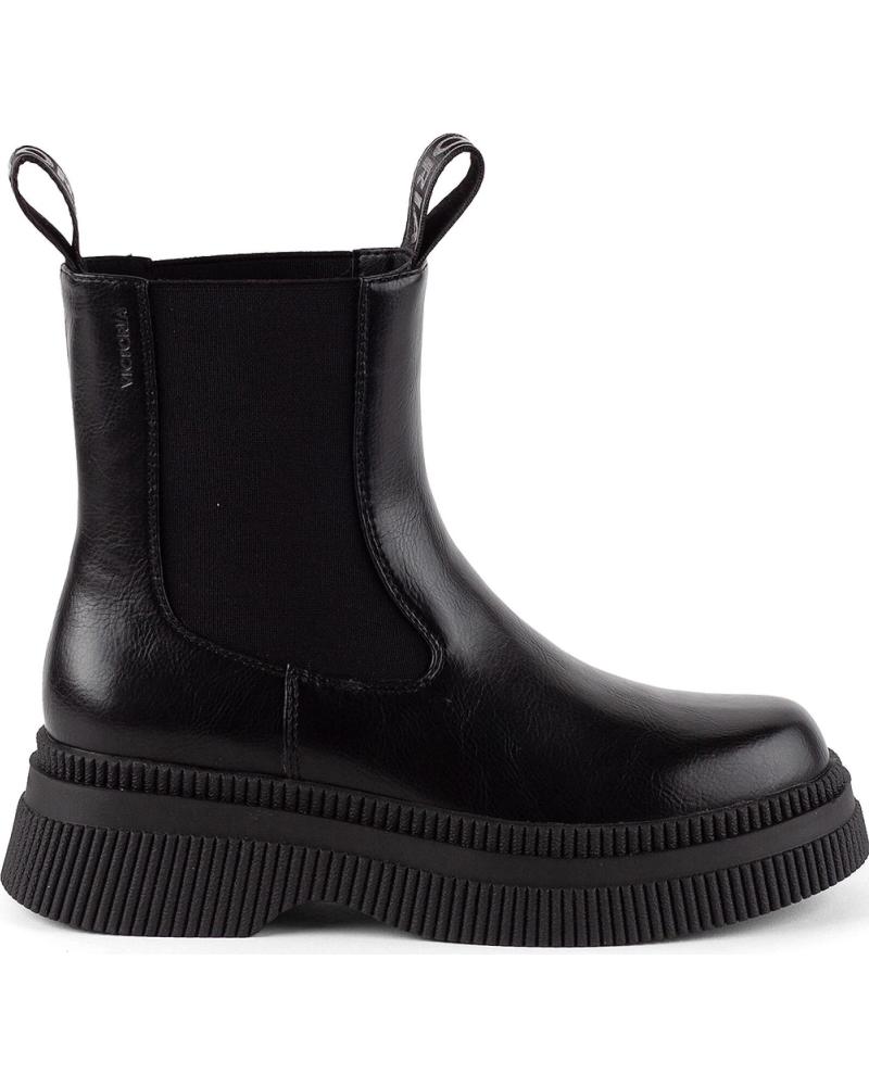 Botins de Mulher VICTORIA BOTAS 1301104 DUBLIN CHELSEA EFECTO PIEL NEGRO