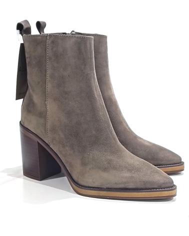 Botins de Mulher ALPE BOTIN CASUAL DE PIEL SERRAJE CON TACON SANDER