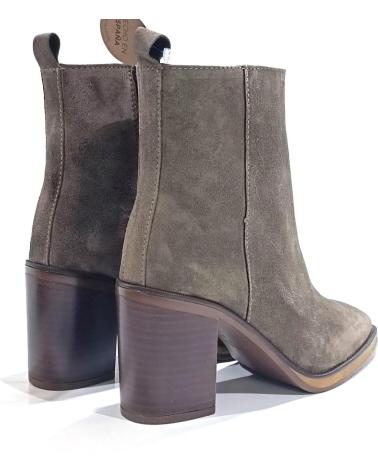 Botins de Mulher ALPE BOTIN CASUAL DE PIEL SERRAJE CON TACON SANDER