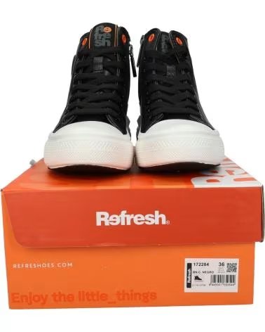 DEPORTIVAS SNEAKERS MUJER REFRESH 172284 NEGRO