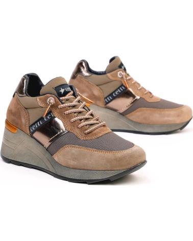 Sapatilhas de Mulher CETTI DEPORTIVAS EN COLOR PARA MUJER NEGRO