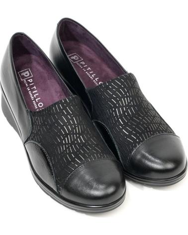 Halbschuhe für Damen PITILLOS MOCASINES 10033 NEGRO