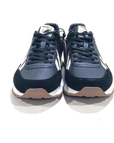 Deportivas de Hombre PEPE JEANS DEPORTIVO CASUAL DE PIEL CON SUELA DE GOMA NEGRO