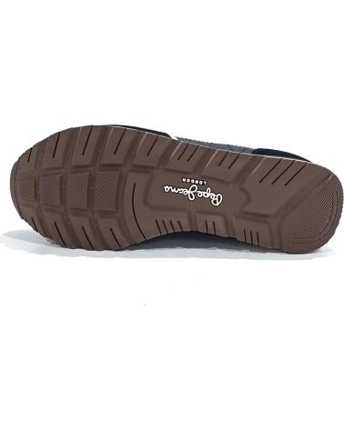 Deportivas de Hombre PEPE JEANS DEPORTIVO CASUAL DE PIEL CON SUELA DE GOMA NEGRO
