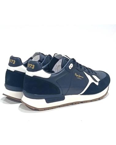 Deportivas de Hombre PEPE JEANS DEPORTIVO CASUAL DE PIEL CON SUELA DE GOMA NEGRO