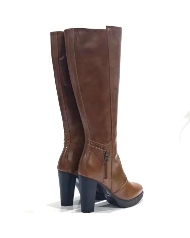 Botas de Mulher NERO GIARDINI BOTA VESTIR DE PIEL CON TACON Y PLATAFORMA CUERO