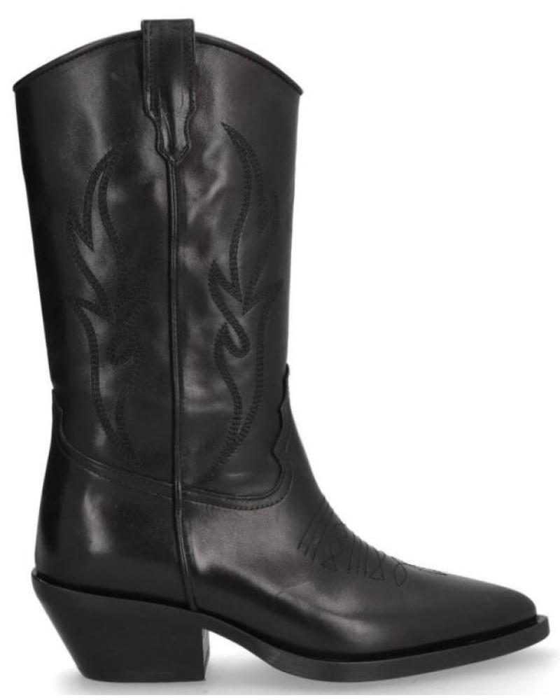 Stivali per Donna ALPE BOTA COWBOY DE PIEL CON TACON CUBANO NEGRO