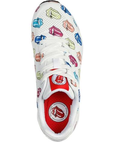 Sneaker für Damen SKECHERS UNO ROLLING STONES BLANCO