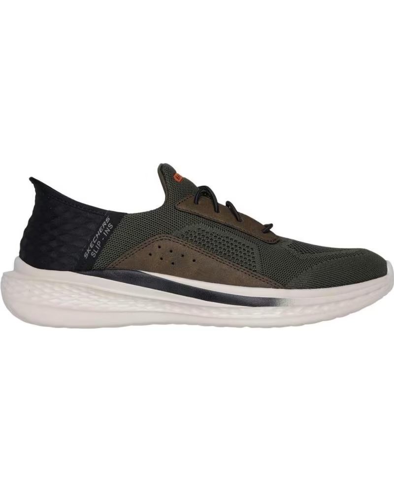 Esportes  de Homem SKECHERS SLIP-INS SLADE COHEN KAKI