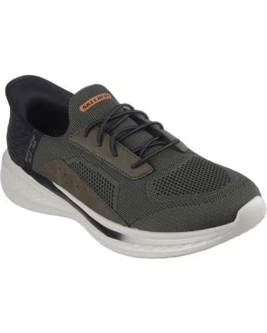 Esportes  de Homem SKECHERS SLIP-INS SLADE COHEN KAKI