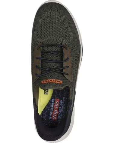 Esportes  de Homem SKECHERS SLIP-INS SLADE COHEN KAKI