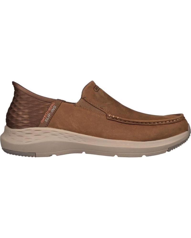 Mocassins de Homem SKECHERS SLIP-INS PARSON - OSWIN PIEL CUERO CAMEL