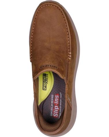 Mocassins de Homem SKECHERS SLIP-INS PARSON - OSWIN PIEL CUERO CAMEL