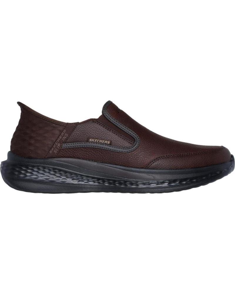 SKECHERS SLADE-COOPER SLIP-INS 205237-RDBR MARRÓN MARRON