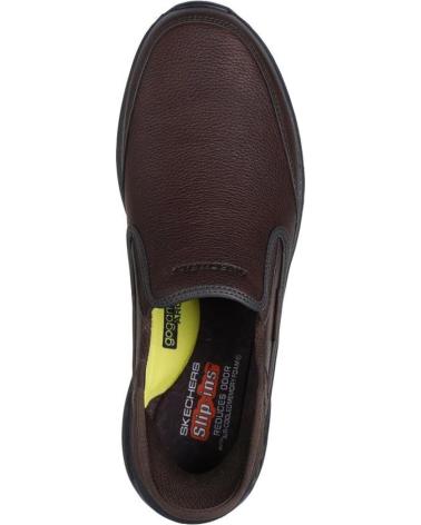 SKECHERS SLADE-COOPER SLIP-INS 205237-RDBR MARRÓN MARRON