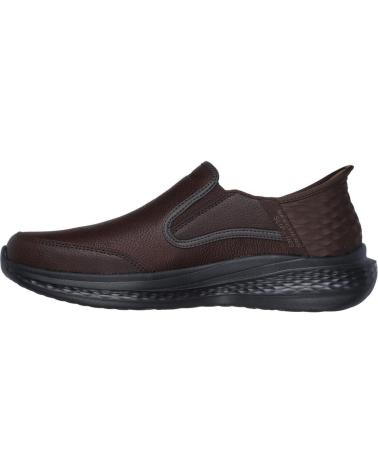 SKECHERS SLADE-COOPER SLIP-INS 205237-RDBR MARRÓN MARRON