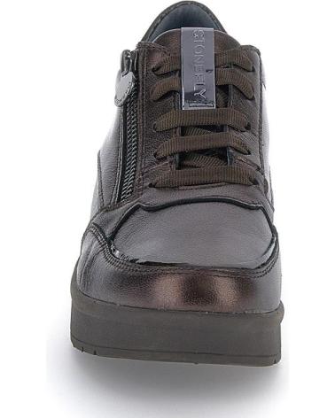 BASKETS STONEFLY CREAM 58 CUIR LAMINÉ MARRON 221733 MARRóN