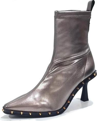 Bottines pour Femme PEDRO MIRALLES BOTIN VESTIR DE LICRA ELASTICA CON TACON HUMO ORO