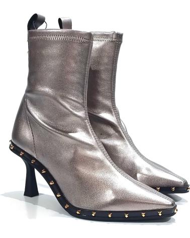 Bottines pour Femme PEDRO MIRALLES BOTIN VESTIR DE LICRA ELASTICA CON TACON HUMO ORO