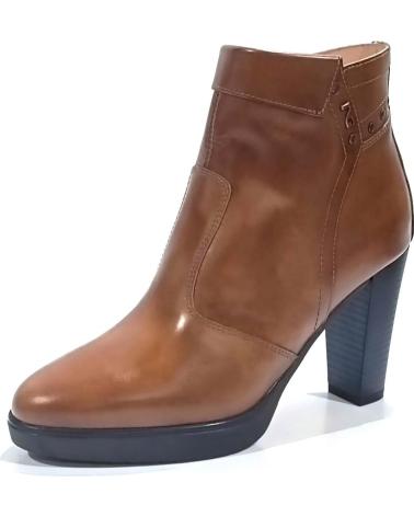 Botins de Mulher NERO GIARDINI BOTIN VESTIR DE PIEL CON TACON Y PLATAFORMA CUERO