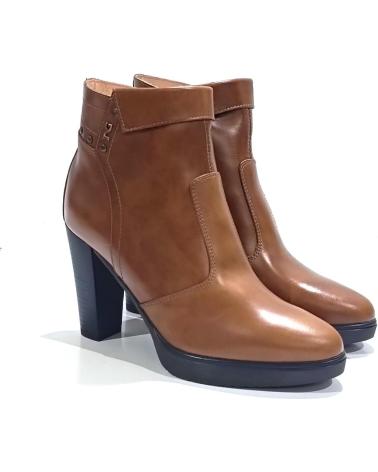 Botins de Mulher NERO GIARDINI BOTIN VESTIR DE PIEL CON TACON Y PLATAFORMA CUERO