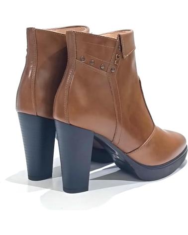 Botins de Mulher NERO GIARDINI BOTIN VESTIR DE PIEL CON TACON Y PLATAFORMA CUERO