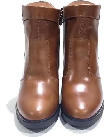 Botins de Mulher NERO GIARDINI BOTIN VESTIR DE PIEL CON TACON Y PLATAFORMA CUERO