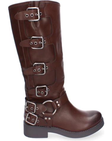 Boots für Damen PUNTOSALAO BOTAS ALTAS ESTILO MOTERO HEBILLAS PARA MUJER COLOR MARRON J VARIOS COLORES