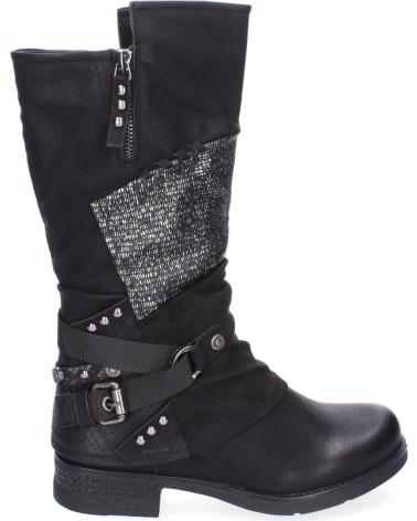 Boots für Damen PUNTOSALAO BOTAS ESTILO MOTERO TACON BAJO PARA MUJER COLOR NEGRO F6373 VARIOS COLORES