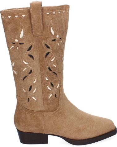 Bottes-De-Mujer-PUNTOSALAO-BOTAS-TACON-BAJO-CANA-CALADA-PARA-MUJER-COLOR-KAKI-A-3429-VARIOS-COLORES