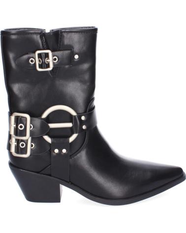 Bottines pour Femme PUNTOSALAO BOTINES TACON MEDIO ELEGANTES HEBILLA PARA MUJER COLOR NEGRO VARIOS COLORES