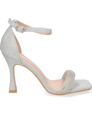 Sandales pour Femme PUNTOSALAO SANDALIAS DE FIESTA PLATEADAS CON TACON CIERRE HEBILLA PARA VARIOS COLORES