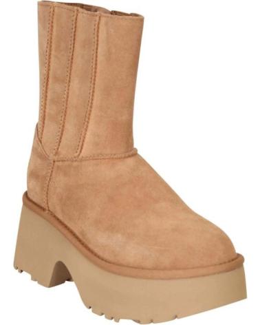 BOTTES UGG W CLASSIC TWIN SEAM POUR FEMME - PLATEFORME BEIGE MARRóN
