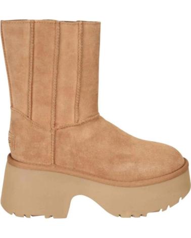 BOTTES UGG W CLASSIC TWIN SEAM POUR FEMME - PLATEFORME BEIGE MARRóN