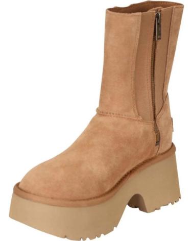 BOTTES UGG W CLASSIC TWIN SEAM POUR FEMME - PLATEFORME BEIGE MARRóN