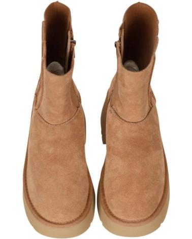 BOTTES UGG W CLASSIC TWIN SEAM POUR FEMME - PLATEFORME BEIGE MARRóN