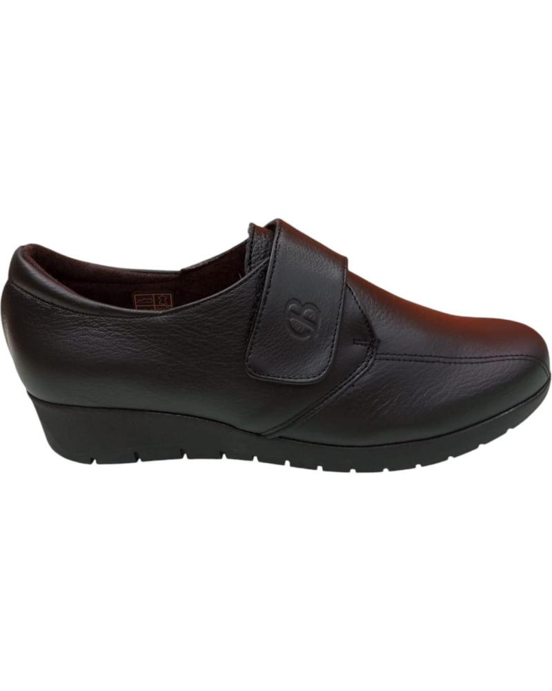 Sapatos de Mulher MAWEN MOCASIN DE PIEL VELCRO COMODO Y ELEGANTE NEGRO