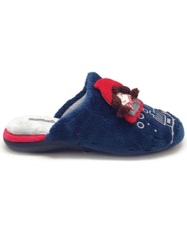 Pantofole per Donna DEVALVERDE ZAPATILLA HOGAR PARA MUJER 6070 COLOR MARINO