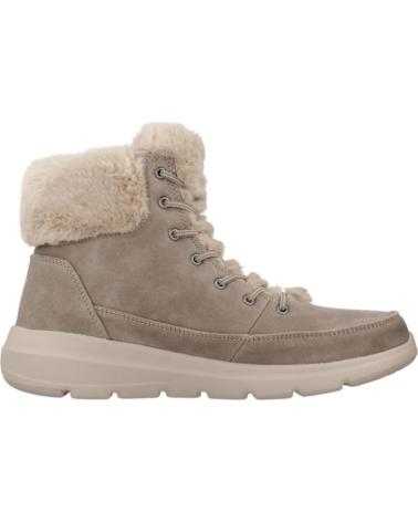 Stiefel für Damen SKECHERS BOTAS PLANAS 144202 MUJER TAUPE MARRóN